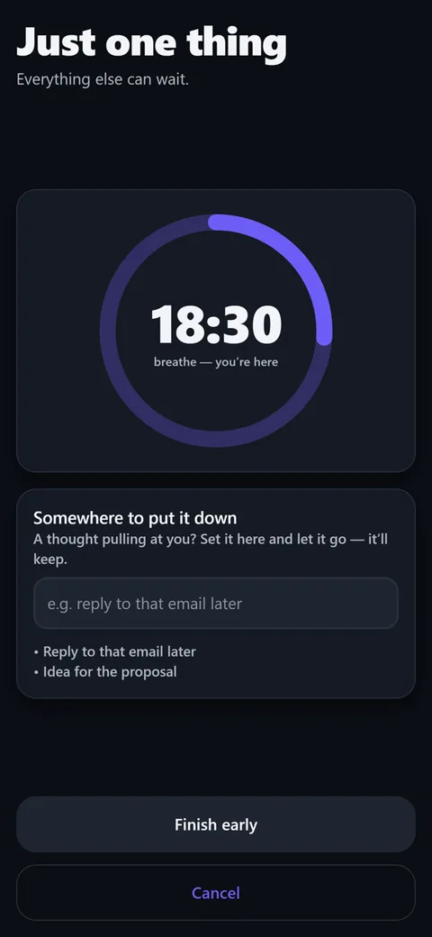 ADHD Focus Planner screenshot