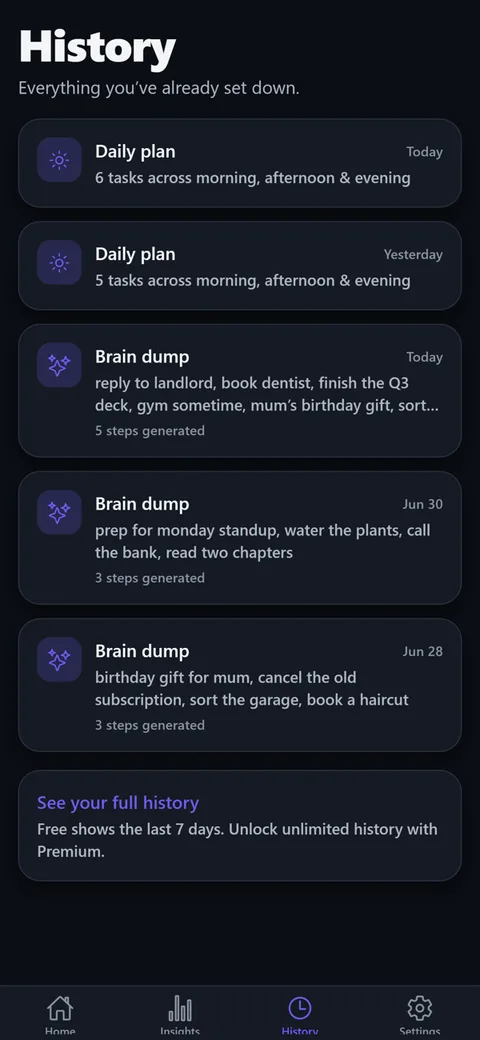 ADHD Focus Planner screenshot