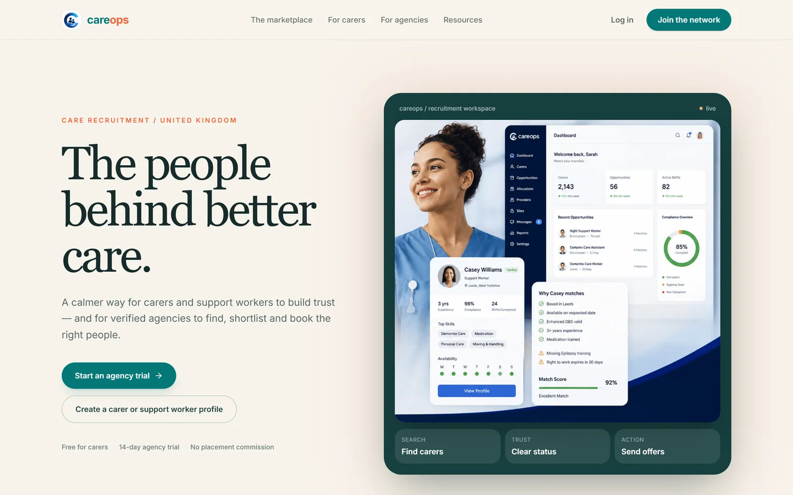 CareOps — Care recruitment & compliance