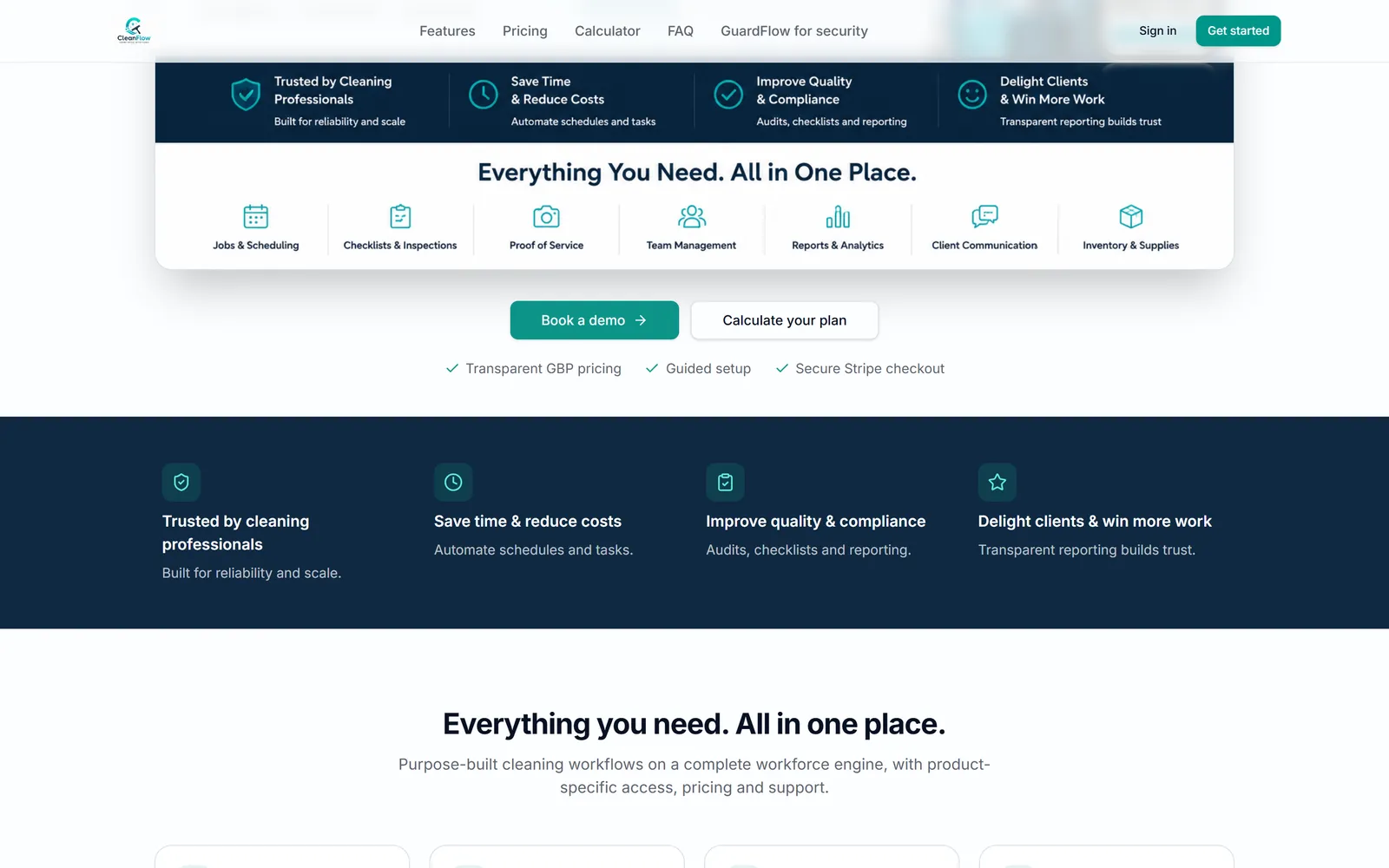 CleanFlow interface
