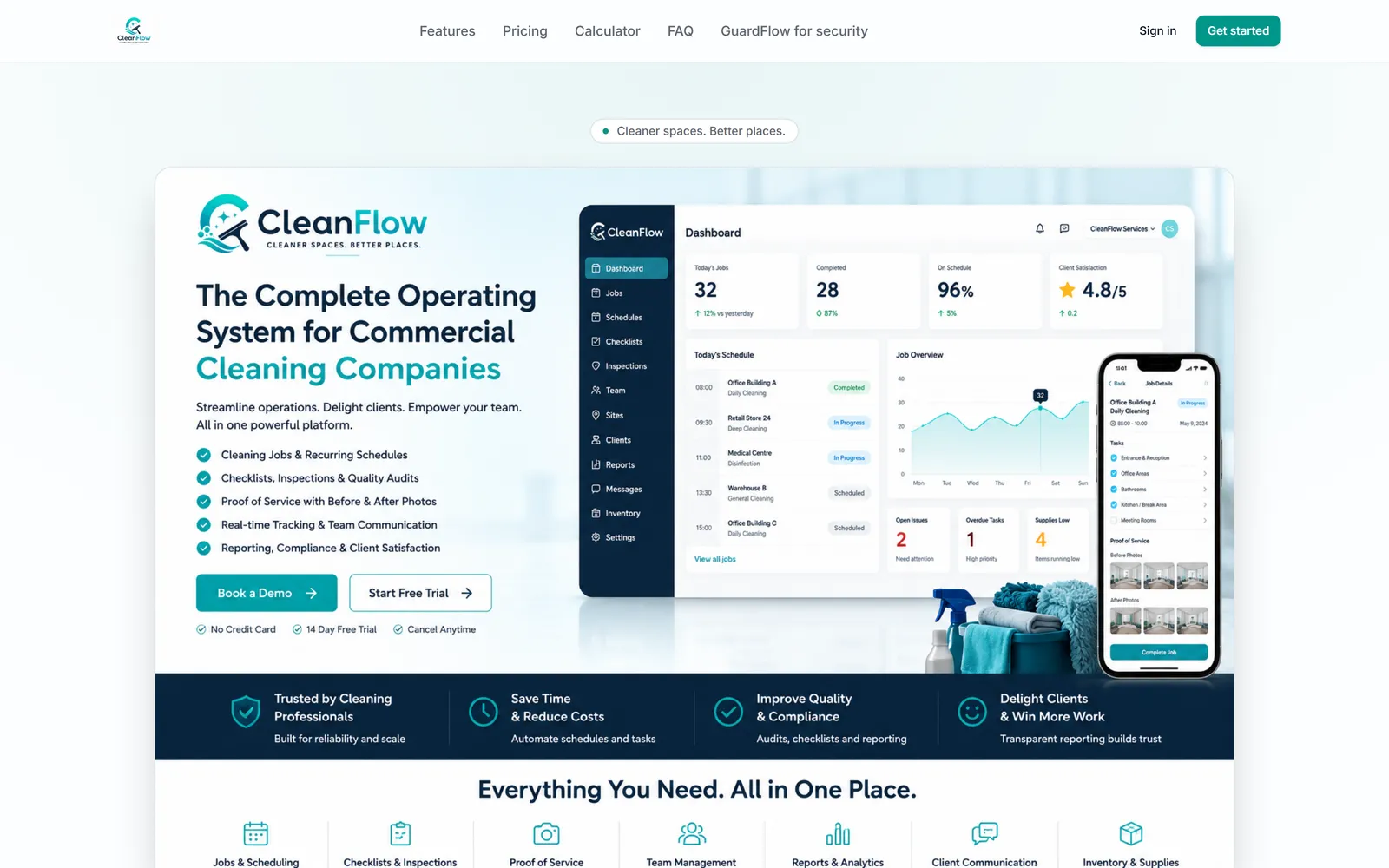 CleanFlow — Cleaning workforce management