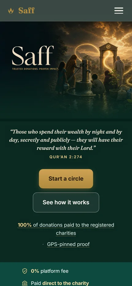 Saff on mobile